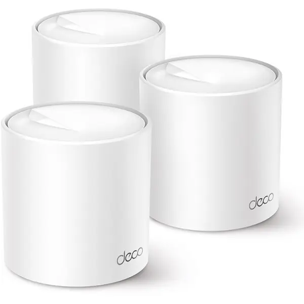 TP-Link Deco X50 Whole Home Mesh WiFi 6 System, AX3000 Dual Band, Up To 3.0Gbps, 3x Gigabit Ports, Up To 6500ft2, 3-Pack