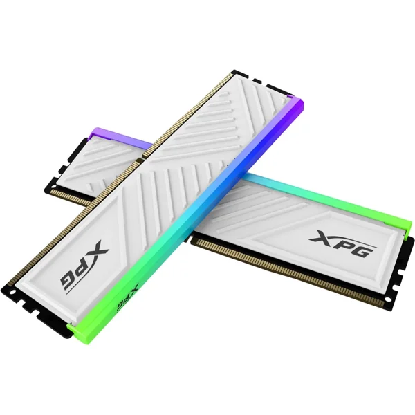 XPG SPECTRIX D35G RGB DDR4 Desktop Memory Kit, 16GB 2x8GB, 3200MHz, CL16, White, AX4U32008G16A-DTWHD35G