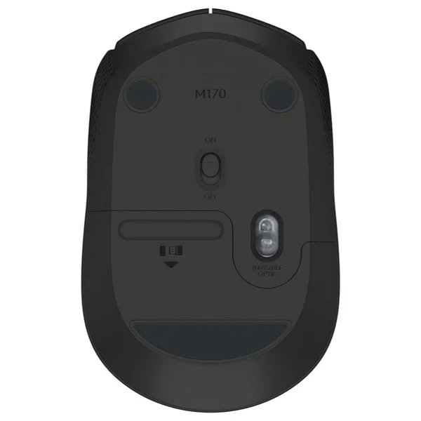 Logitech M171 Wireless Mouse, Grey and Black, 910-004655