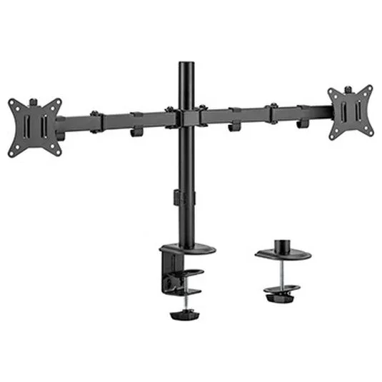 MXG BMA-24P Dual Monitor Steel Articulating Monitor Mount, Matte Black