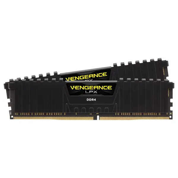 Corsair Vengeance LPX 16GB 2x8GB DDR4 3200MHz C16 UDIMM Memory Kit CMK16GX4M2E3200C16 Black