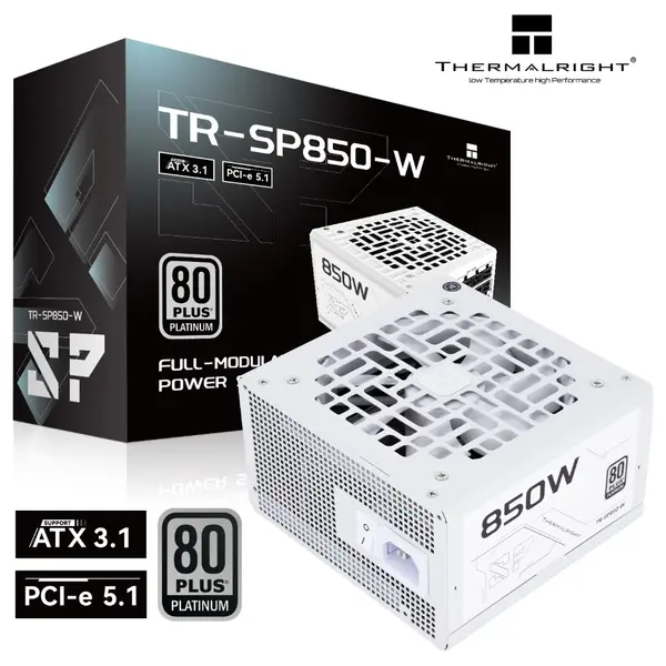 Thermalright SP-850-W Power Supply 850W 80 Plus Platinum Fully Modular White