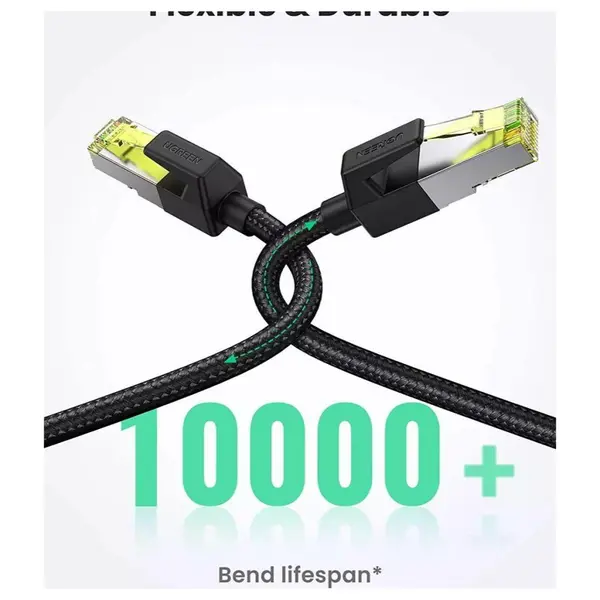 UGREEN Cat 7 Round Ethernet Cable Shielded Braid 3m 80424