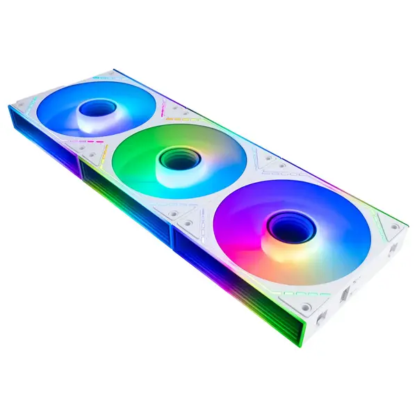 Thermalright TL-M12QRW-S X3 Reverse CPU Fan Building Blocks 120mm Case Cooler, PWM, ARGB, White