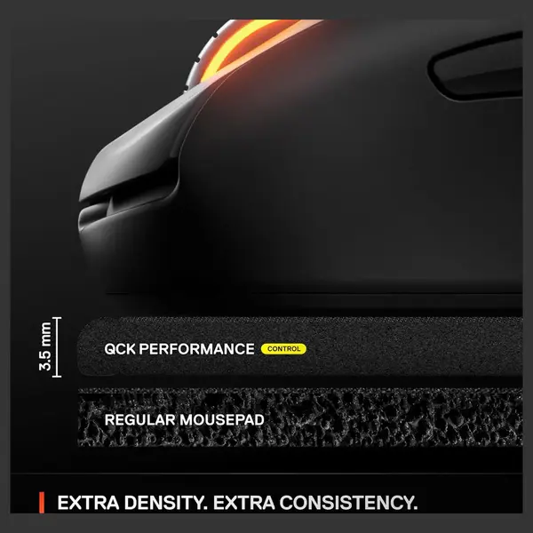 SteelSeries QcK L Performance Control Gaming Mousepad 16.54 x 19.29 inch 63434