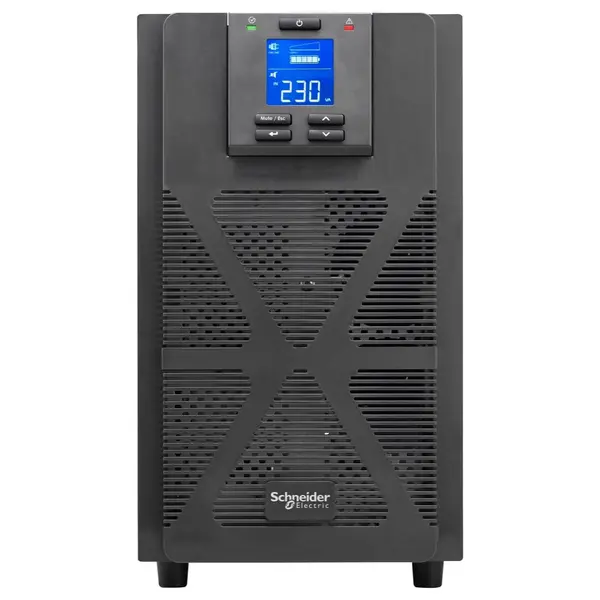 APC Easy UPS On-Line SPM 3000VA 2700W 230V, Double Conversion Online, Sine Wave, Internal Bypass, LCD Display, USB And Serial, Black SPM3KI