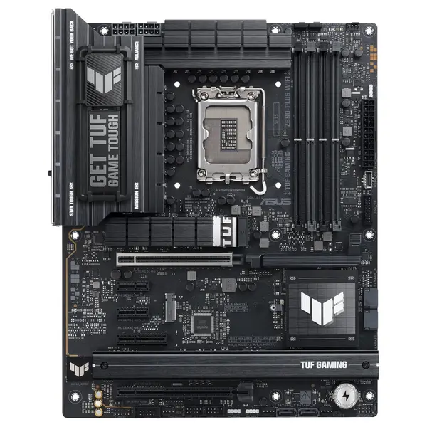 ASUS TUF Gaming Z890-PLUS WiFi ATX Motherboard, Z890 LGA1851, DDR5, PCIe5.0, Thunderbolt4 Type-C, 4xM.2, Wi-Fi7, 2.5Gb