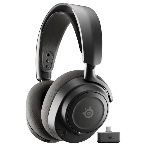 SteelSeries Arctis Nova 7 Wireless Gen 2 Gaming Headset, Real-Time App Control, 50+Hr Battery Life, Neodymium Magnetic Drivers, Simultaneous 2.4GHz and Bluetooth, PC PS5 PS4 Switch 1/2 Mobile, Black 61730