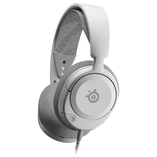 SteelSeries Arctis Nova 1 Multi-System Gaming Headset, Hi-Fi Drivers, 360 Degree Spatial Audio, AI-Powered Noise-Cancelling Mic, 3.5mm Jack, White 61607