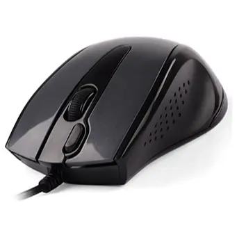 A4Tech N-500FS Wired Silent Mouse, 1200 DPI, 4-Way Wheel, 2X-Button, Glossy Grey