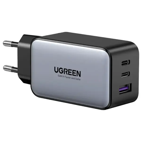UGREEN Nexode 65W USB C GaN Charger, 3 Ports Wall Charger, Supports PPS GaN II, Intelligent Power Distribution, Model CD244, 10335