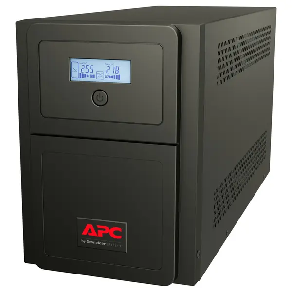 APC Easy UPS SMV 750VA Uninterruptible Power Supply, 750VA/525W Line Interactive Pure Sine Wave, AVR, LCD, 230V, 4 Universal Outlets