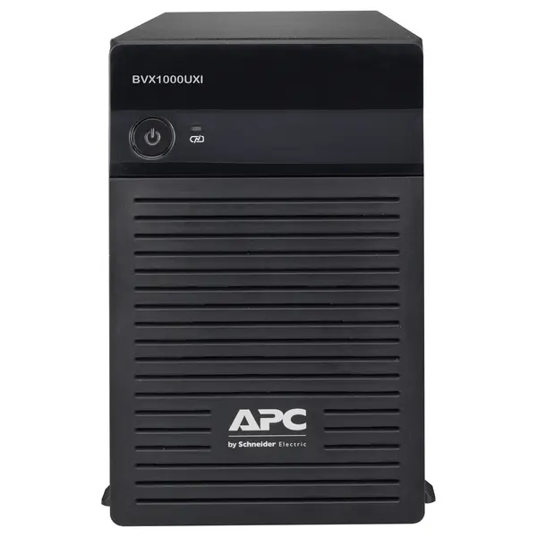 APC Easy UPS BVX1000UXI Uninterruptible Power Supply, 1000VA 600W, 230V Input and Output, 6 IEC 60320 C13, BS1363A Input, External Battery System, Black, Without Battery