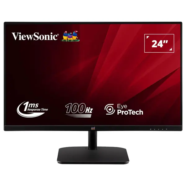 ViewSonic VA2432-H-2 24 Inch Full HD 100Hz IPS Monitor, 1ms MPRT, Variable Refresh Rate, HDMI 1.4 and VGA