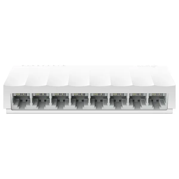 TP-Link LS1008 8-Port 10/100Mbps Desktop Switch, 8x Auto-Negotiation RJ45 Ports with Auto-MDI/MDIX, IEEE 802.3X Flow Control, Green Ethernet, Plug and Play, Fanless Design