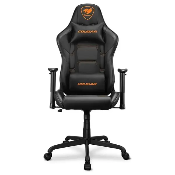 Cougar ARMOR ELITE Ergonomic and Comfortable Gaming Chair, Head and Lumbar Support, Steel Frame and Base, 160 Reclining Backrest, 2D Adjustable Armrest, Black