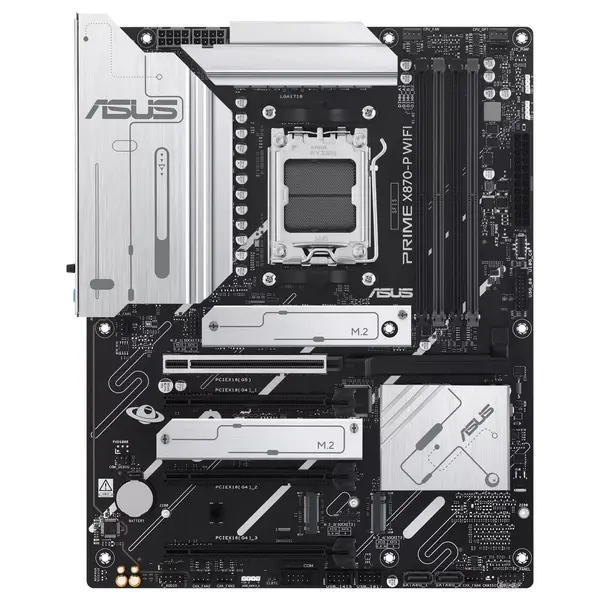 ASUS PRIME X870-P WIFI-CSM ATX Motherboard, Socket AM5, AMD X870 Chipset, DDR5 Up To 256GB 8000+MT/s(OC), Wi-Fi 7, PCIe 5.0, USB4 40Gbps Type-C