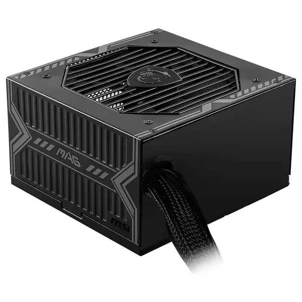 MSI MAG A650BN 650W Power Supply, 80 PLUS Bronze Up to 85%, DC-DC Circuit Design, Active PFC, 120mm Low Noise Fan