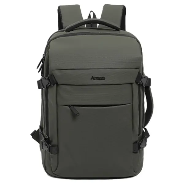 Amaze Workie Backpack, Fits Up to 15.6" Laptops, Multiple Pockets, Water-Resistant Coating, Adjustable Padded Shoulder Straps, Green A950