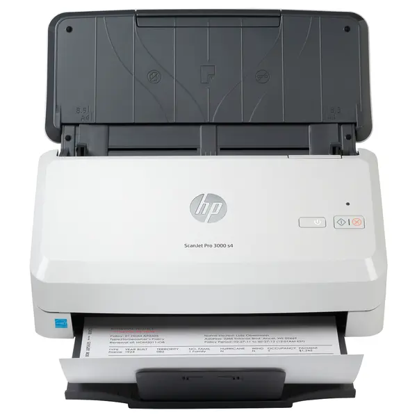 HP ScanJet Pro 3000 S4 Sheet-Feed Scanner, Up to 40ppm and 80IPM, 50-Sheet ADF, 600 x 600dpi, USB 3.0
