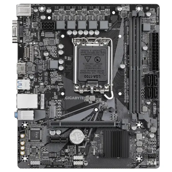 GIGABYTE B760M K V2 DDR4 Motherboard, Intel B760, Micro ATX, LGA 1700, DDR4, PCIe 4.0, HDMI
