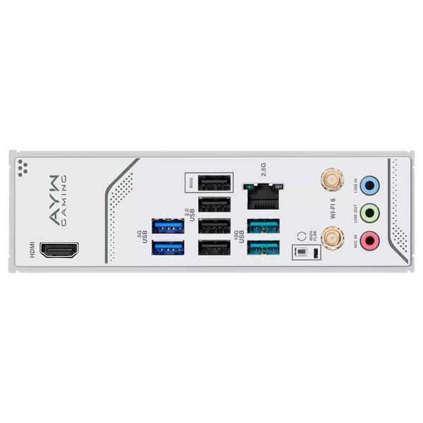 ASUS B850M AYW GAMING WIFI Motherboard, Socket AM5, Micro-ATX, DDR5 Up To 128GB, 2x M.2, Wi-Fi 6, Realtek 2.5Gb Ethernet