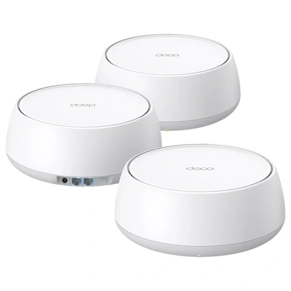 TP-Link Deco BE25 WiFi 7 Mesh Wi-Fi System, BE5000 Dual-Band 5Gbps, Covers Up To 6,600 Sq.Ft, 2x2.5G Ports, 3-Pack