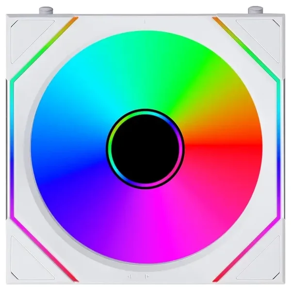 Lian Li UNI Fan SL-INF Flex 120mm Normal Blade ARGB Fan 3 Pack, Three-Zone ARGB Lighting, Dual-Sided Frame Design, FDB Bearing Optimized, Controller Included, White, G9F.12SLIN1F3W.00