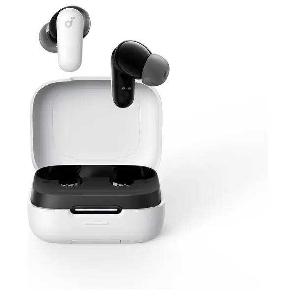 Soundcore By Anker R50i NC True Wireless Earbuds, 10mm Drivers with BassUp, Adaptive ANC Up to 42dB, Bluetooth 5.3, AI Clear Calls with 4 Mics, Up to 45hrs Total Playtime, White
