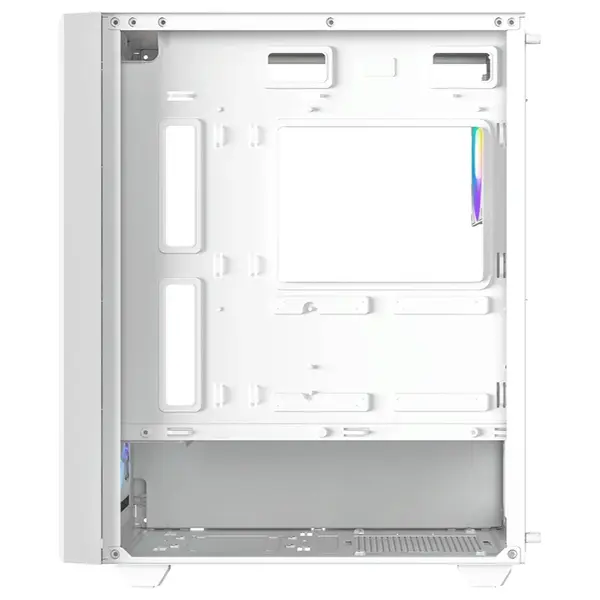 ID-Cooling Ware 310 ARGB White ATX Mid-Tower PC Case, High-Airflow Mesh Front, Tempered Glass Side Panel, 4x120mm ARGB Fans, Up to 360mm Radiator Support, USB Type-C, White