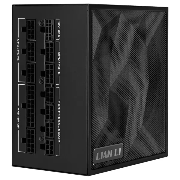 Lian Li SX Platinum 1200W Power Supply, 80 PLUS Platinum, ATX 3.1, Black SX1200P