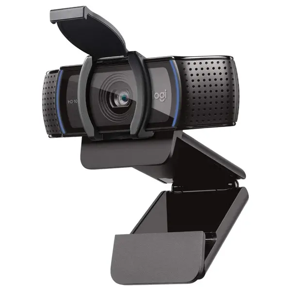 Logitech C920S HD Pro Webcam, 1080P Video Calls and Recording, HD Auto-Focus and Light Correction, Stereo Audio With Dual Mics, Privacy Shutter, 960-001252 / 960-001257