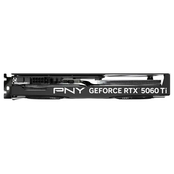 PNY NVIDIA GeForce RTX 5060 Ti Graphics Card, 8GB GDDR7, 2692MHz Boost, 4608 CUDA Cores, PCIe 5.0 x16, DisplayPort 2.1b And HDMI 2.1b, Dual Fan Cooler, VCG5060T8DFXPB1-O, Black