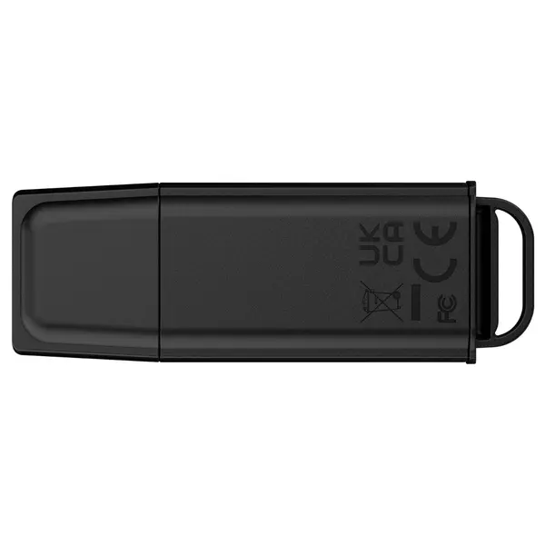 Kingston DataTraveler Exodia USB-A Flash Drive, 64GB Storage, USB 3.2 Gen 1 5Gb/s, Snap-On Cap, Colored Keyring Hole, Timeless Black DTXG2/64GB