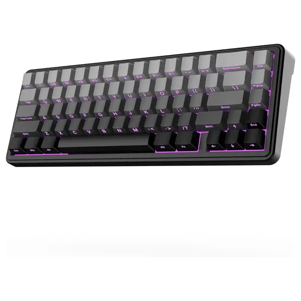EPOMAKER x Aula F65 65% Wireless Hot-Swappable Gasket Mechanical Keyboard, 67 Keys, Five-Layer Sound Dampening, Flex-Cut PC Plate, BT 2.4GHz and Wired USB, 4000mAh Battery, South-Facing RGB 1000Hz
