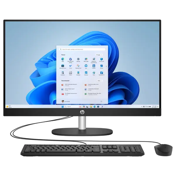 HP All-in-One DT AI 27-CR2040NH All-in-One PC, Intel Core Ultra 5 225U, 8GB DDR5-5600 RAM, 512GB PCIe NVMe M.2 SSD, 27" FHD Touch IPS 300 Nits 99% sRGB, Intel UHD Graphics, FreeDOS