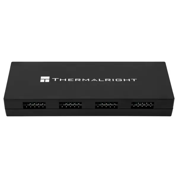 Thermalright HUB X5 Internal USB 2.0 Hub, 5 USB 2.0 9-Pin Ports, SATA Powered, Magnetic Mount, Black