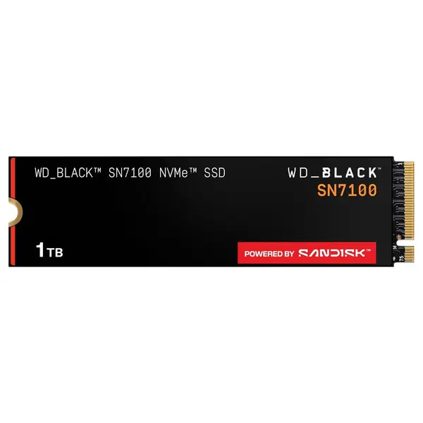 WD Black SN7100 1TB NVMe SSD, PCIe Gen4 M.2 2280, Up to 7,250MB/s Read Speed, Next Gen TLC 3D NAND, WDS100T4X0E (Brand New - Without Warranty)