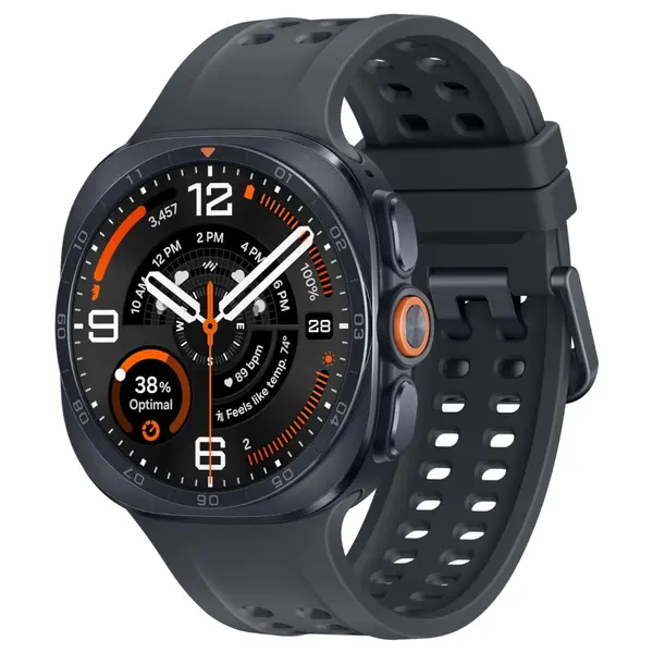 Samsung Galaxy Watch Ultra2 47mm Smartwatch, Rugged Design, AI Assistant, Advanced Sleep and Running Coach, Dive-Rated, Heart Rate Tracking, Titanium Gray