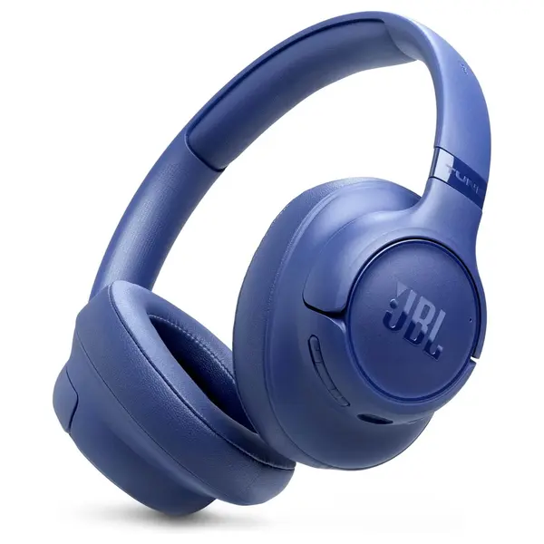 JBL Tune 730BT Wireless Over-Ear Headphones, Bluetooth 6.0, JBL Pure Bass Sound, Up to 76 Hours Battery Life, 2 Beamforming Mics, Multi-Point Connection, Blue, JBLT730BTBLU