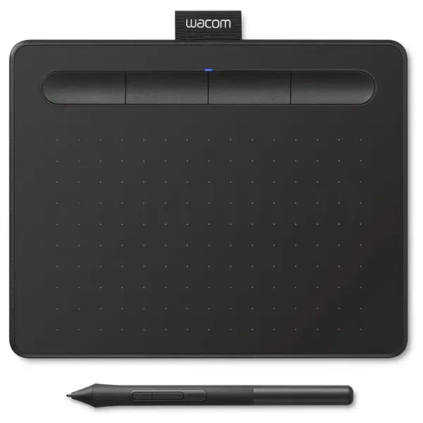 Wacom Intuos Small Pen Tablet, 4096 Pressure Levels, 4 ExpressKeys, 15.2 x 9.5cm Active Area, CTL-4100/K0-C, Black