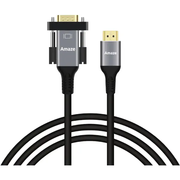 AMAZE HDMI To VGA Cable A825, 1920 x 1080 60Hz, 2 Meter