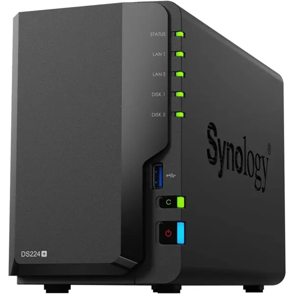 Synology DS223j 2-Bay Diskstation NAS | 4TB Bundle WD Red Plus in