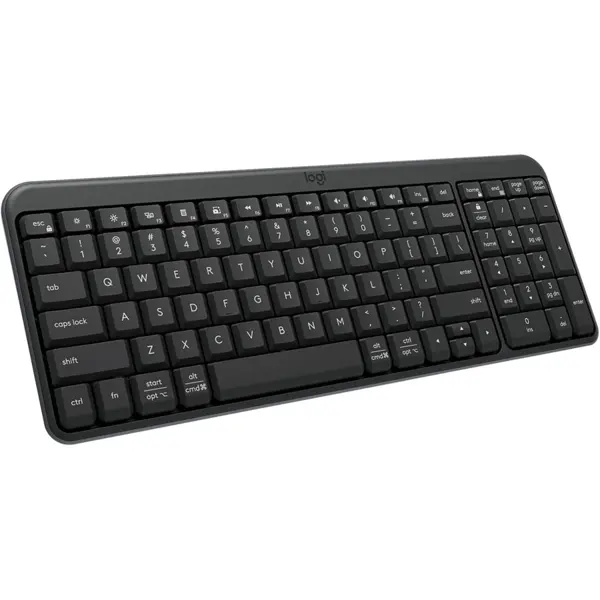 Logitech K250 Wireless Keyboard Compact Bluetooth, Number Pad, Black, 920-013491