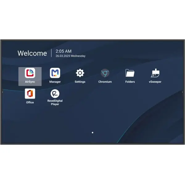 ViewSonic CDE5514-2C Commercial Display, 55", 4K UHD, Quad-Core SoC, 4GB RAM, 500-Nit