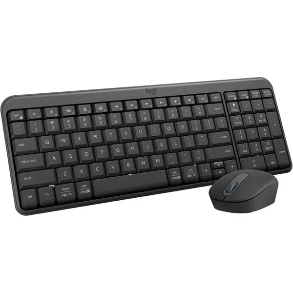 Logitech MK250 Compact Bluetooth Wireless Combo 920-013559, Smooth Optical Tracking 1000DPI, 10m Range, 12-Month Battery Life, Graphite