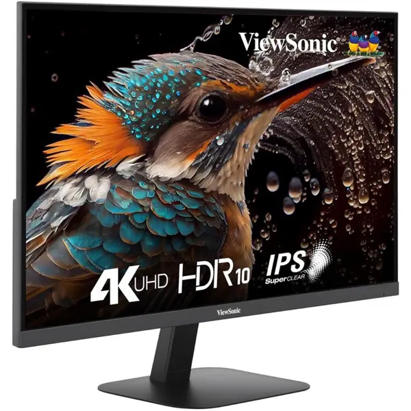 ViewSonic VA2708-4K-MHD 27" 4K UHD Monitor, SuperClear IPS Panel, HDR10, Dual HDMI 2.1 and DisplayPort, Built-in Speakers