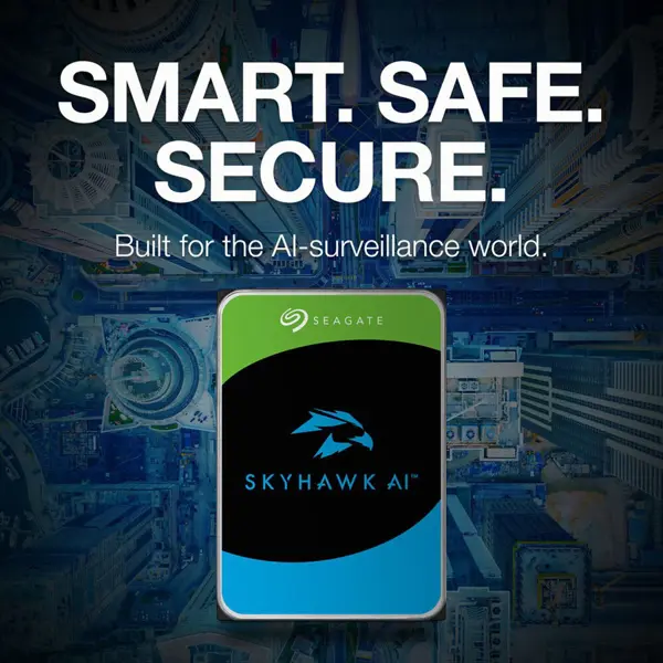 Seagate 10TB SkyHawk AI 7200 rpm SATA III 3.5" Internal Surveillance HDD