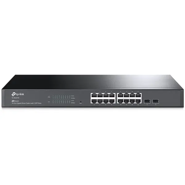 TP-Link TL-SG2218 JetStream 16-Port Gigabit Smart Switch, 2 SFP Slots, Omada SDN Integrated, L2/L3/L4 QoS, Static Routing