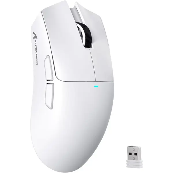 ATTACK SHARK X11SE Wireless Gaming Mouse, PixArt PAW3311 Sensor, Tri-Mode BT/2.4G/Wired, 59g Ultra-Light, 65 Hours Battery, White